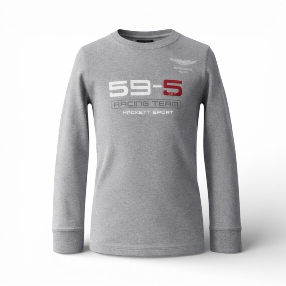 Hackett x Aston Martin Racing Long Sleeve Tee | Boys 9–10 | Like New